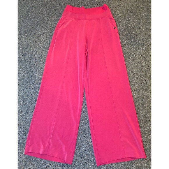 Athleta Alicia Keys Wide Leg Pants Fuschia Pink Size Medium M - Picture 1 of 5